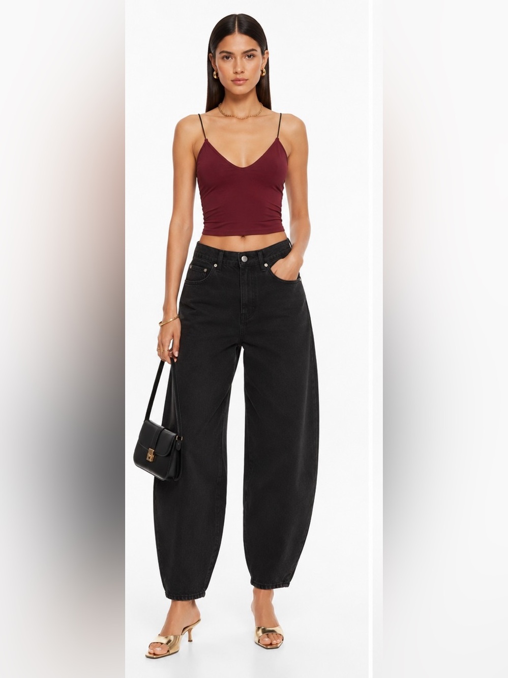 Free People NWOT Seamless Brami Cami in Wine